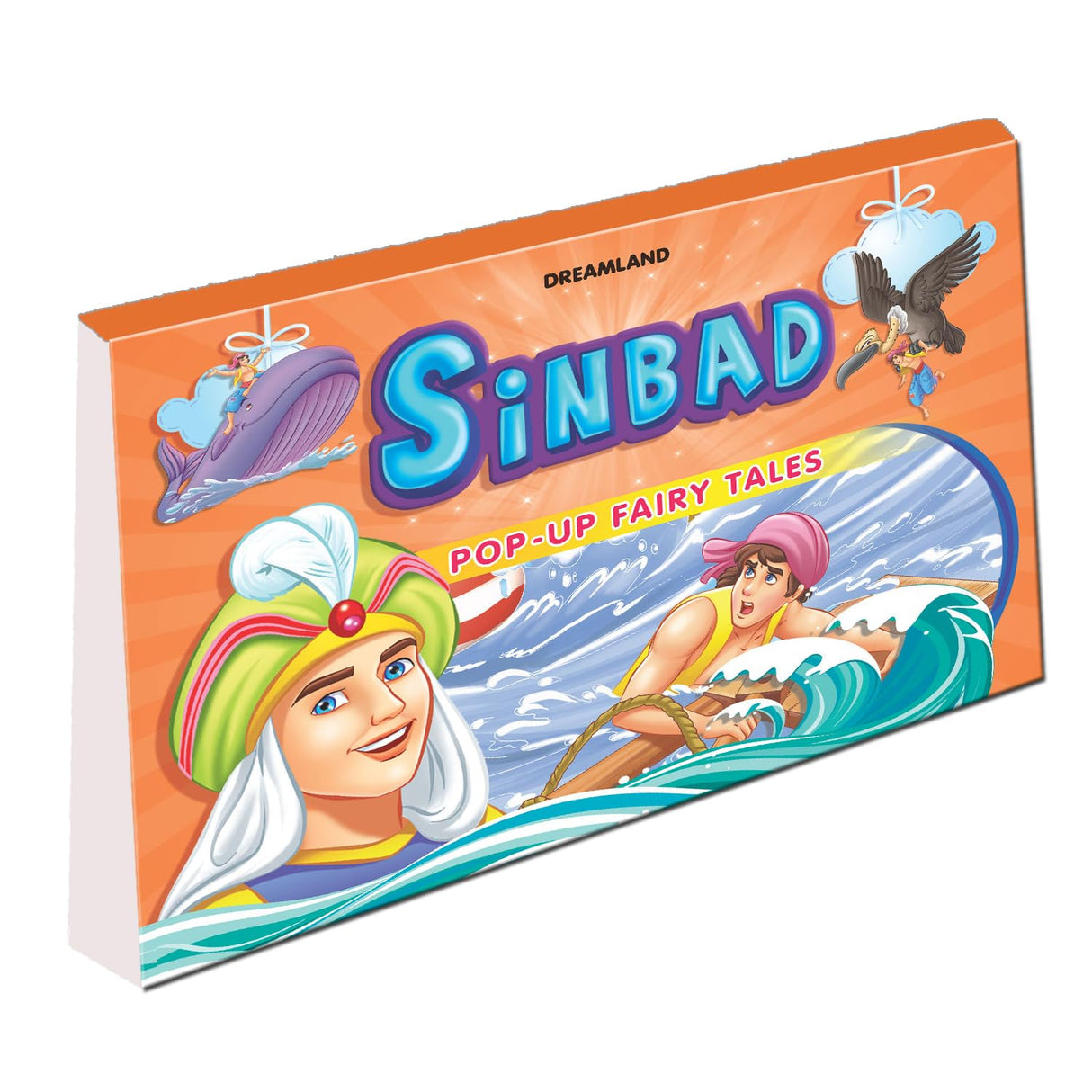 Pop-Up Fairy Tales – Sindbad Story Book for Kids Ages 3–7 Years | Interactive Pop-Up Book with Colorful Illustrations, Magical Sea Voyages, Adventure Stories & Early Reading Enjoyment - Retail Maharaj