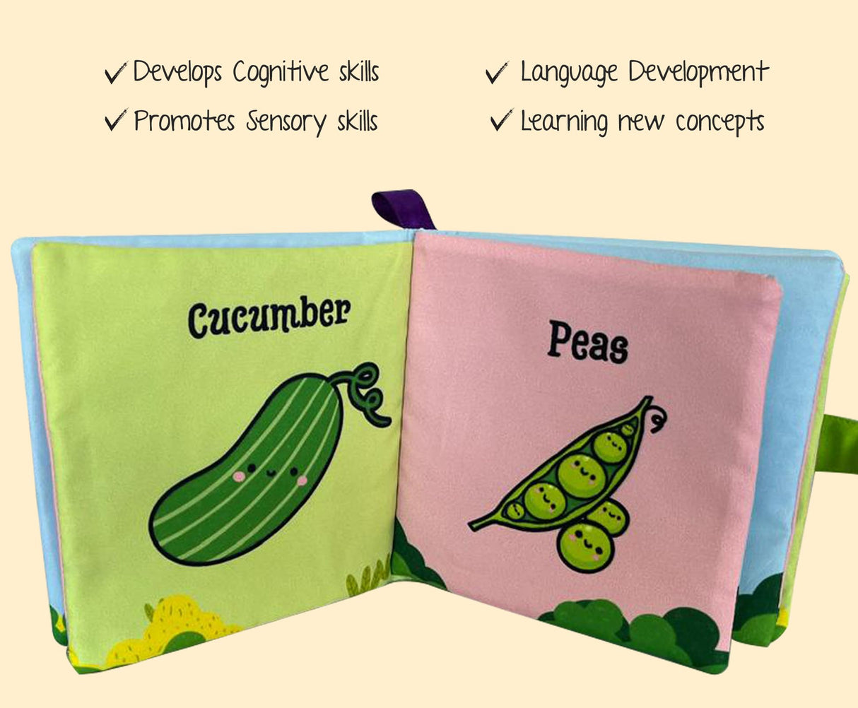 Vishv Books Cloth Book My Handy Book of Vegetables - Retail Maharaj