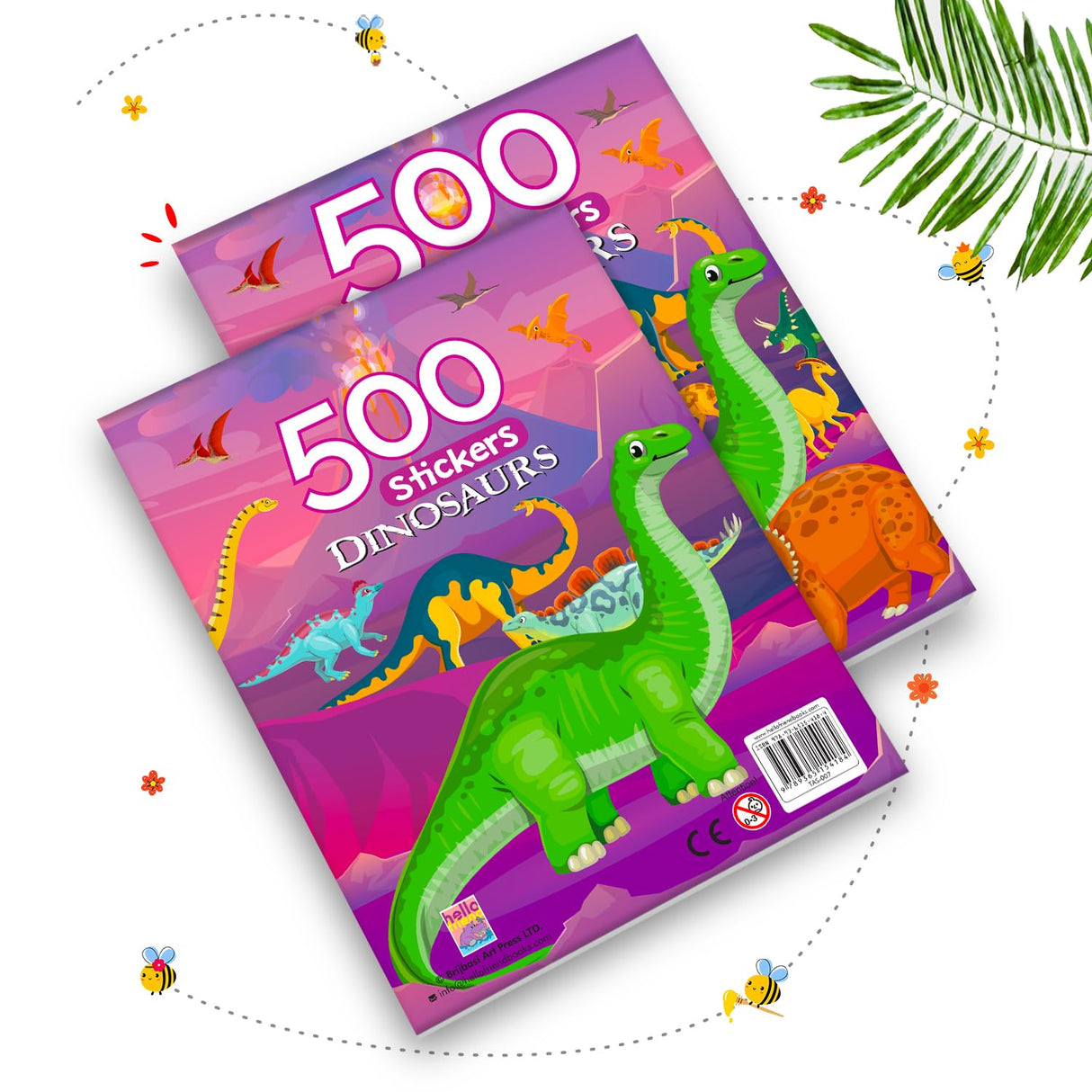 My First 500 Dinosaur Sticker Activity Book for Kids, Children and Toddlers – Fun Activity with Coloring – Ages 3+ Years - Retail Maharaj