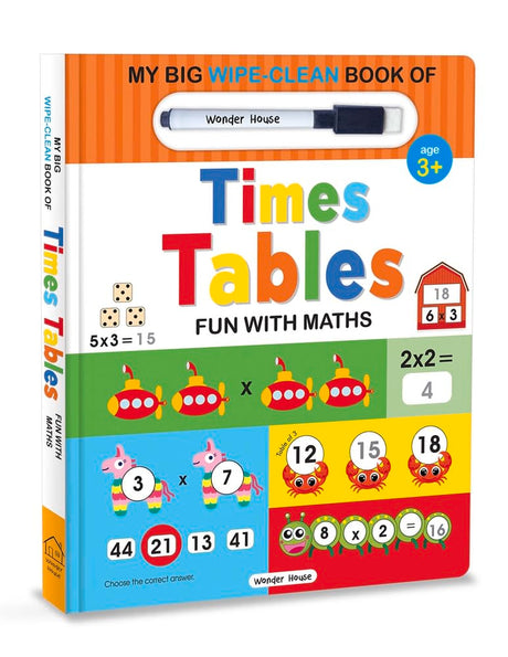 My Big Wipe And Clean Book of Times Tables for Kids : Fun With Maths - Retail Maharaj