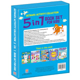 5-in-1 Ultimate My First Early Learning Educational Colouring Picture Activity Books for Kids, Children and Toddlers - Ages 3+ years (Pack of 5) - Retail Maharaj