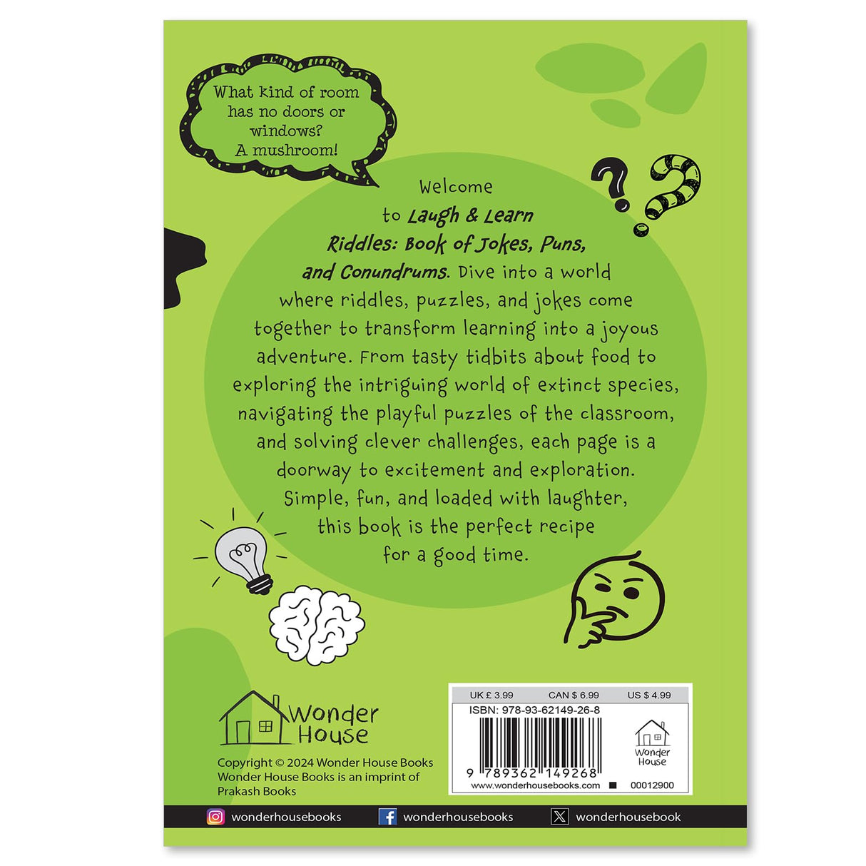Laugh and Learn Riddles Book of Jokes, Puns, and Conundrums - Retail Maharaj