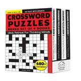 Crossword Puzzles Boxed Set (Set of 4 Books): Fun Word Games to Boost Vocabulary & Spelling | Ages 7–12 | 200+ Brain-Teasing Puzzles for Kids - Retail Maharaj