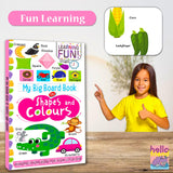 Hello Friend Books My Big Board Book of Shapes and Colours : Simple and Vibrant Illustrations to Increase the Knowledge of Your Little One - Retail Maharaj