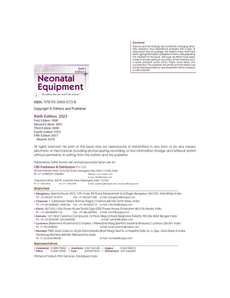 Neonatal Equipment 6Ed (Pb 2023) - Retail Maharaj