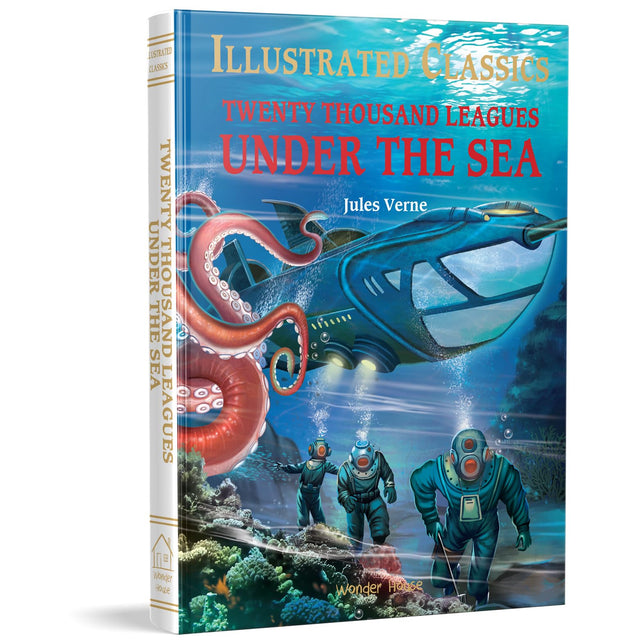 Twenty Thousand Leagues Under The Sea: Illustrated Abridged Children Classics English Novel With Review Questions (Hardback) - Retail Maharaj