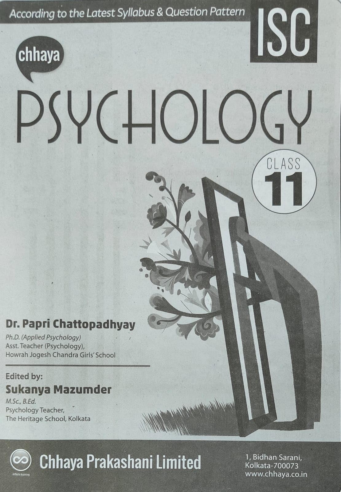 Chhaya ISC Psychology class 11 Latest 2026 Edition