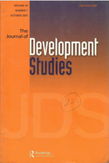 The Journal Of Development Studies - Vol. 43 No. 7 {2007 October}