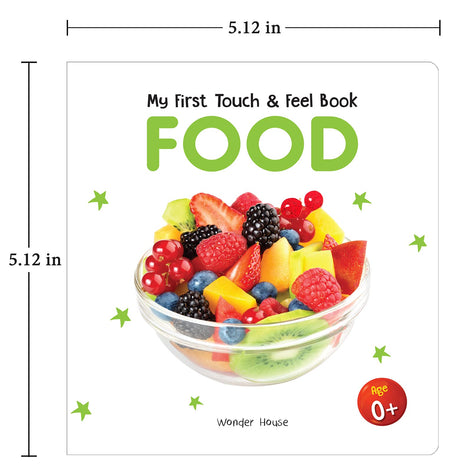My First Book of Touch And Feel - Food : Touch And Feel Board Book For CHildren - Retail Maharaj