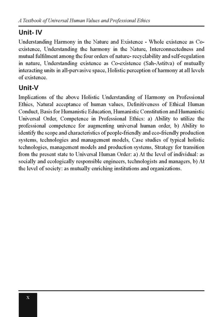 A Textbook of Universal Human Values and Professional Ethics for B.Pharm 3rd Semester (First Edition, 2025) - Retail Maharaj