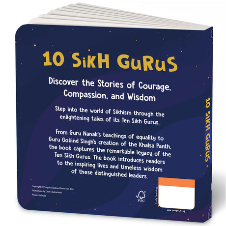 10 Sikh Gurus: Illustrated Stories of the Ten Sikh Gurus | Sikhism for Kids | Teachings, Values & Sikh History I Ages 3+ [Select Learning] - Retail Maharaj