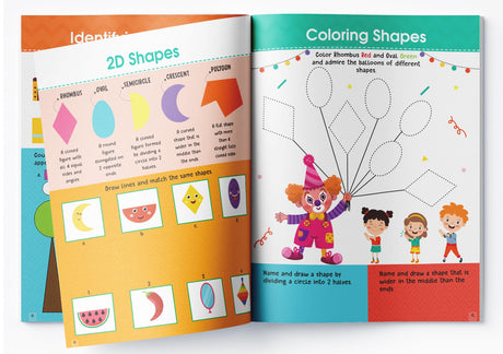 Learning Shapes: Activity Book for Children Fun Shape Recognition & Tracing Activities | Ages 3–6 | Build Early Geometry & Visual Skills Through Play - Retail Maharaj