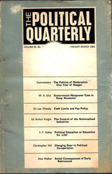 The Political Quarterly - Vol. 53 , No. 1 To 4 ( January 1982 - December 1982 ) ( Set Of 4 Books )