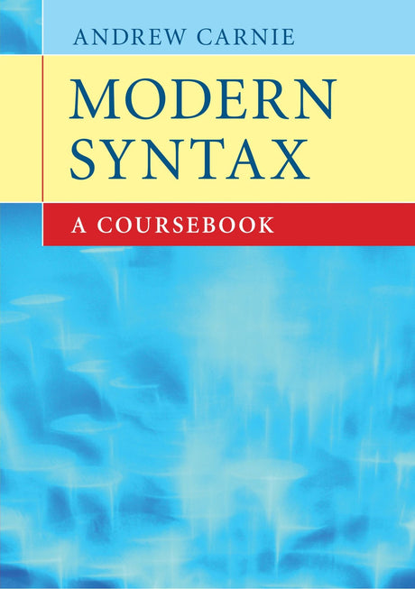 Modern Syntax: A Coursebook - Retail Maharaj