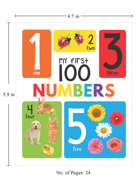 My First 100 Numbers: Padded Board Book for Kids | Learn Counting from 1 to 100 with Bright and Engaging Pictures | Early Learning Book for Babies, Toddlers & Preschoolers | Ages 0–5 Years - Retail Maharaj