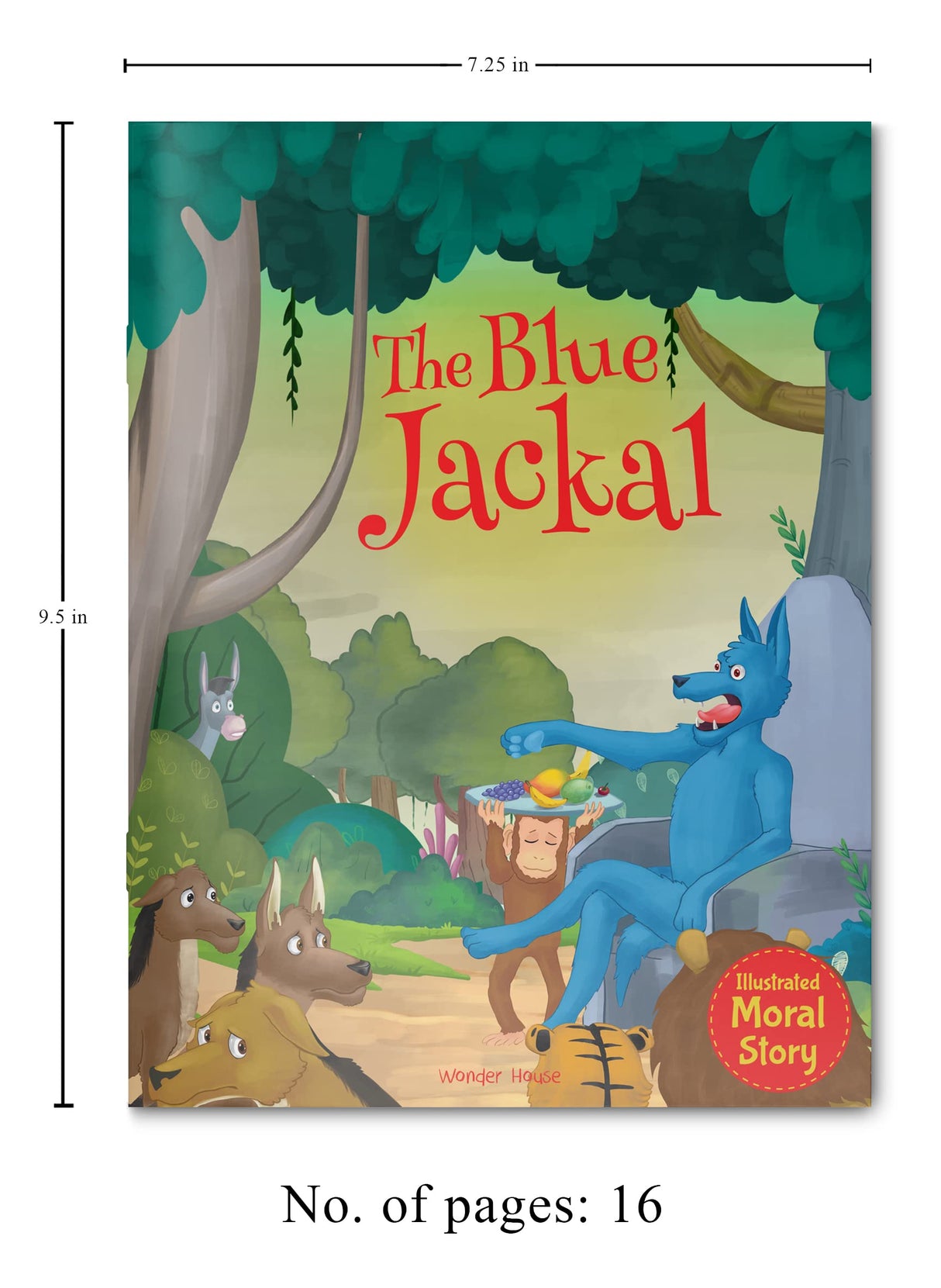 The Blue Jackal - Illustrated Moral Story for Children - Retail Maharaj