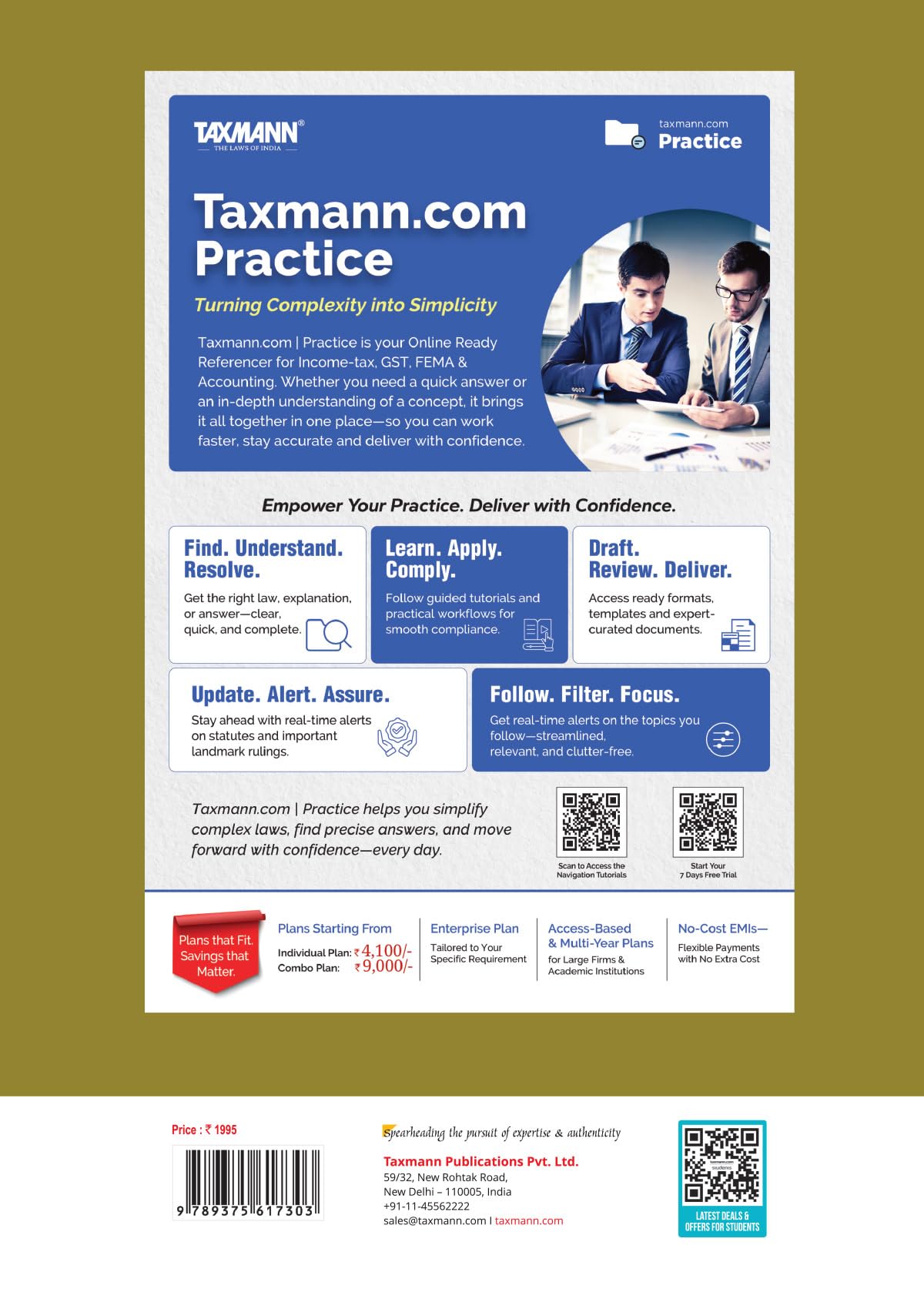 Taxmann's Students' Guide to Income Tax & GST | AY 2026-27 – Comprehensive Textbook that Systematically Bridges Statutory Theory & Practical Computation in Income-tax & GST - Retail Maharaj