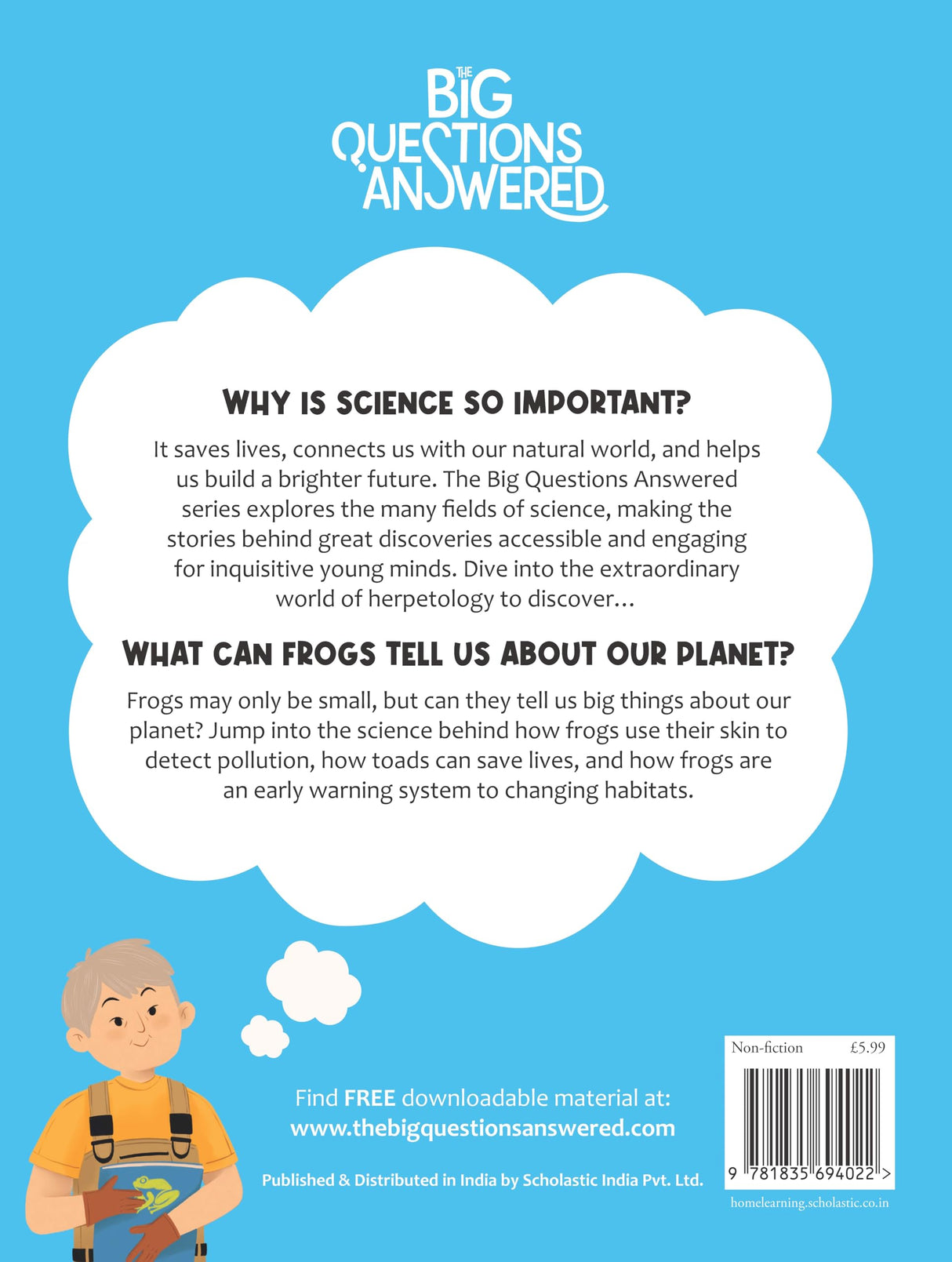 Big Questions Answered: What Can Frogs Tell Us About Our Planet? Herpetology - Retail Maharaj