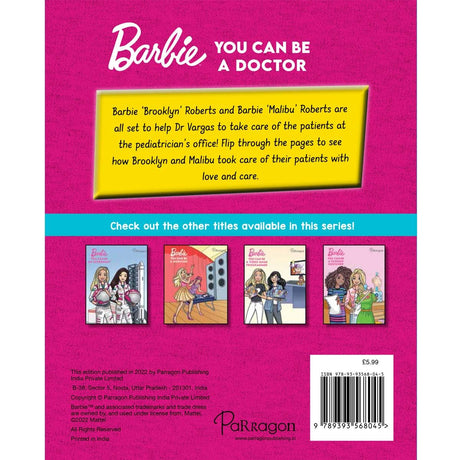 Barbie You Can Be An Doctor | Barbie Reader | Storybook For Kids | Young Barbie Fans | For 8 to 10 Year Olds - Retail Maharaj