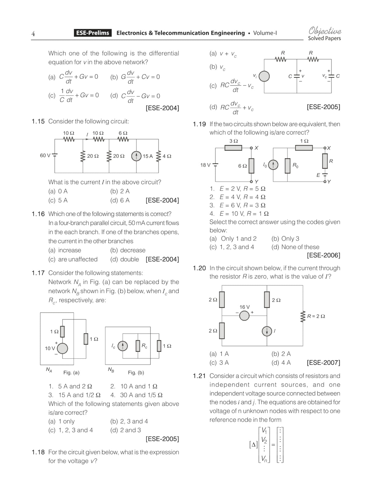 ESE 2026 : Preliminary Exam: Electronics & Telecom (E&T) Engineering Volume-I | Chapterwise & Topicwise Objective Solved Papers | 25 Years Solved PYQs ... Examination | Fully Solved | By Made Easy - Retail Maharaj