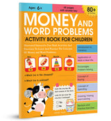 Money and Word Problems: Activity Book for Children Fun Math Word Challenges & Everyday Concepts | Ages 6–9 | Strengthen Reasoning & Problem-Solving Skills - Retail Maharaj