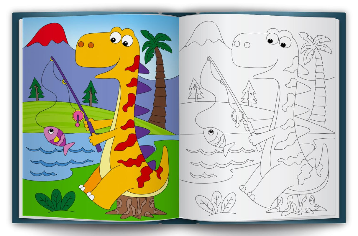 Let’s Colour the World of Dinosaurs: Activity & Colouring Book for Kids Ages 3–9 | Perfect Gift for Drawing, Painting & Creativity | Premium Paper Quality - Retail Maharaj