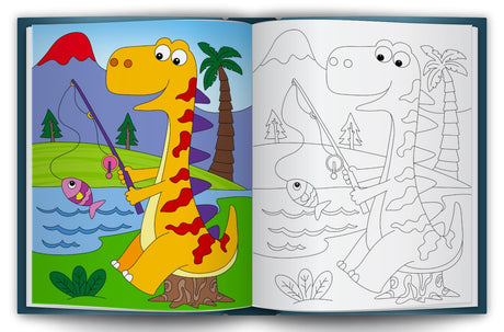Let’s Colour the World of Dinosaurs: Activity & Colouring Book for Kids Ages 3–9 | Perfect Gift for Drawing, Painting & Creativity | Premium Paper Quality - Retail Maharaj