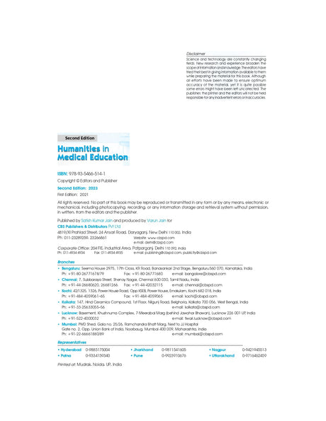 HUMANITIES IN MEDICAL EDUCATION 2ED (PB 2023) - Retail Maharaj