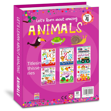 Hello Friend Books Let's Learn Giant Board Book: Animals - Large Board Book with Beautifully Illustrated Images for Children to Learn - Retail Maharaj