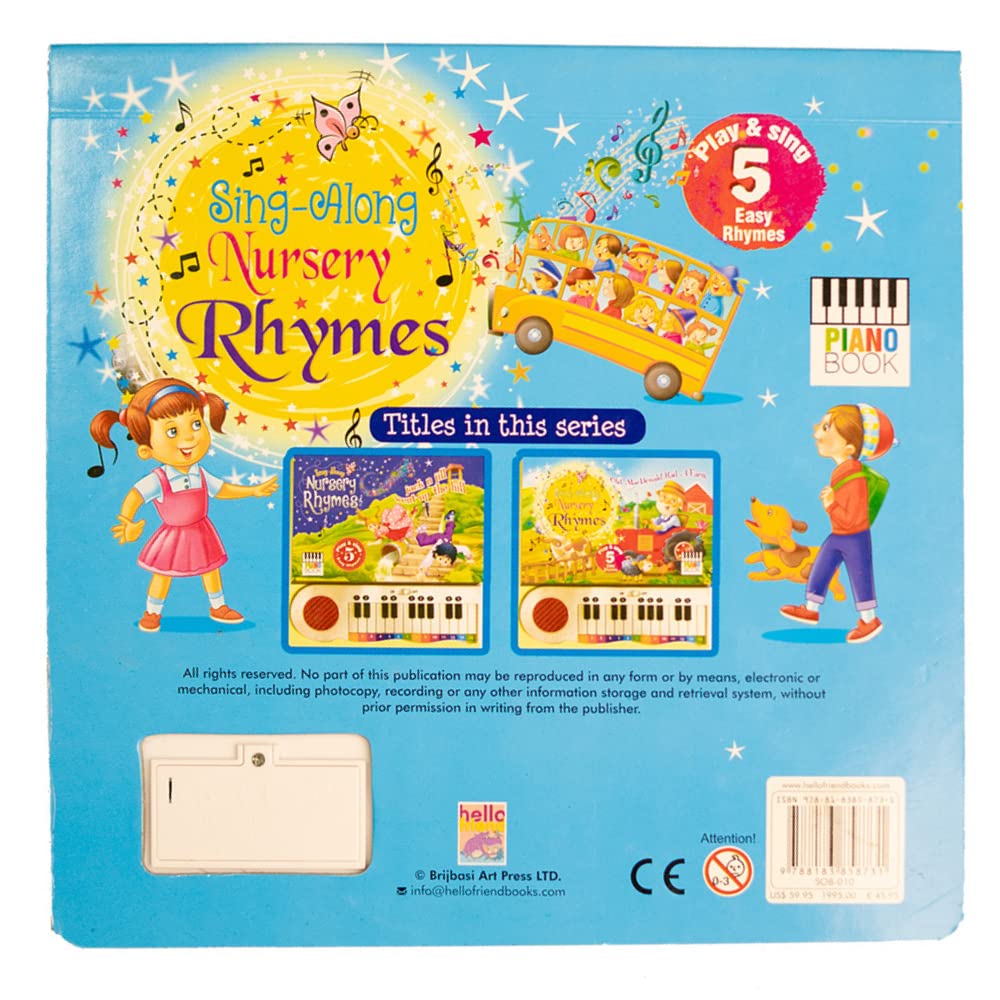Hello Friend Nursery Rhymes Piano Sound Book - Retail Maharaj
