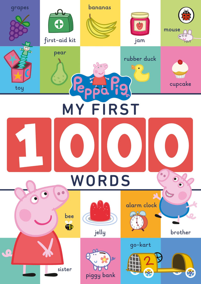 Peppa Pig: My First 1000 Words: Early Learning Words and Picture Book for Kids Age 2+ Years | Shapes, Colours, Numbers, Family, Body, Animals, Food, Bedtime, Objects Around Us and a Lot More! - Retail Maharaj