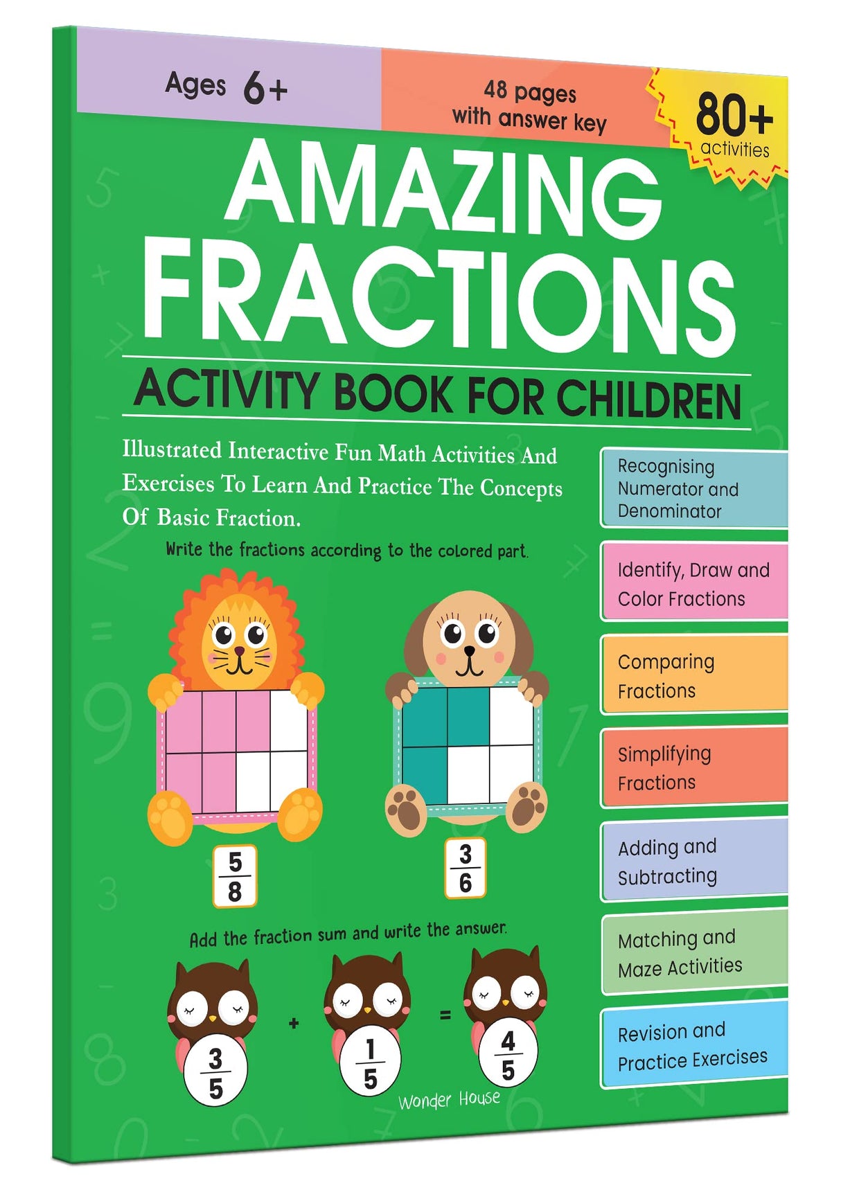 Amazing Fractions: Activity Book for Children | Learn Halves, Quarters & More | Ages 6–9 | Fun Math Puzzles & Exercises to Build Skills - Retail Maharaj