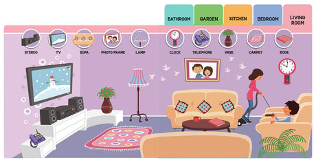 Seek And Find - Home : Early Learning Board Books With Tabs - Retail Maharaj