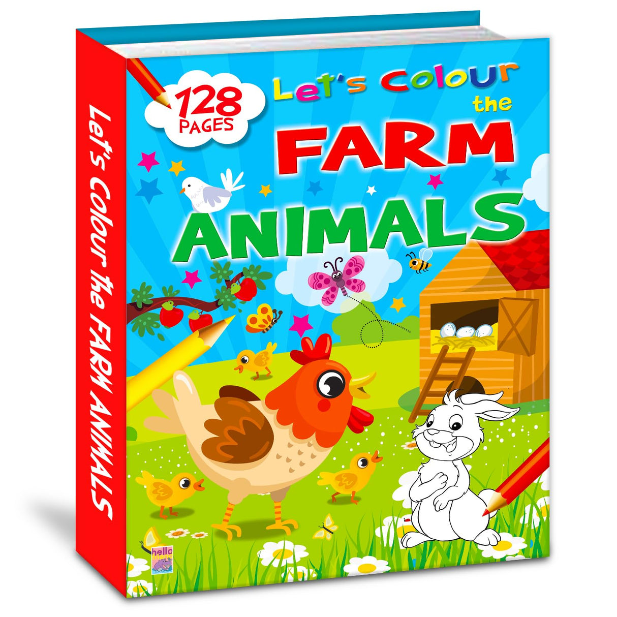 Let’s Colour the Farm Animals: Activity & Colouring Book for Kids Ages 3–9 | Perfect Gift for Drawing, Painting & Creativity | Premium Paper Quality - Retail Maharaj