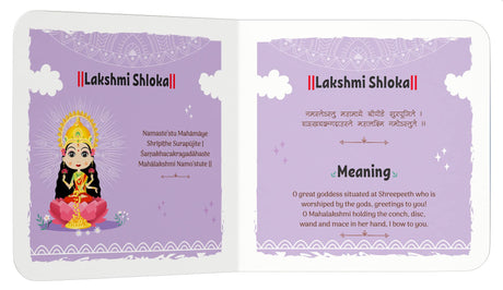 Shlokas and Mantras for Kids – Illustrated Padded Board Book: Simple Sanskrit Shlokas with English & Hindi Translations | First Spiritual Book to Teach Indian Culture, Values & Devotional Practices | Book for Toddlers, Preschoolers & Early Readers | Ages - Retail Maharaj