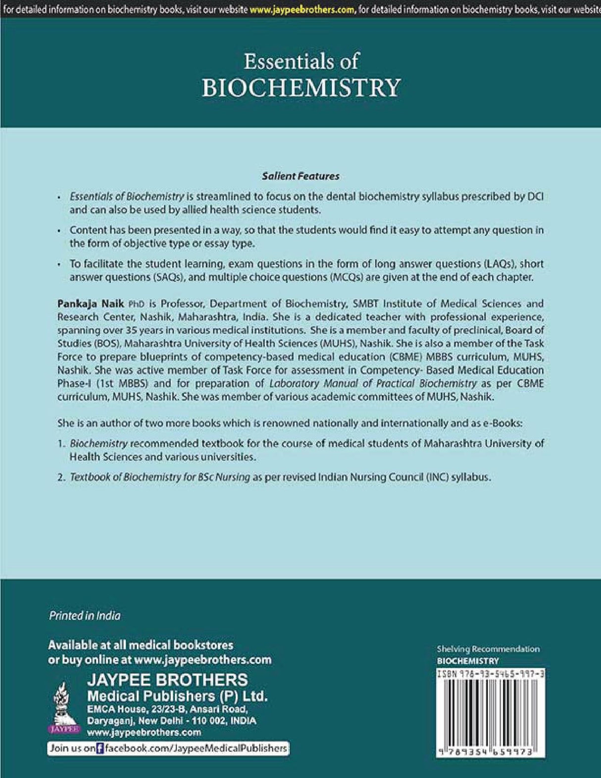 ESSENTIALS OF BIOCHEMISTRY - Retail Maharaj