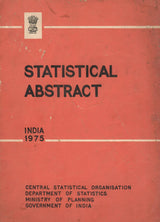 Statistical Abstract India 1975 [Hardcover] Ministry of Planning