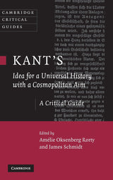 Kant's Idea for a Universal History with a Cosmopolitan Aim: A Critical Guide (Cambridge Critical Guides) - Retail Maharaj