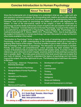Concise Introduction to Human Psychology- For 1st Year B.A./B.Sc. (Psychology) Course - Retail Maharaj