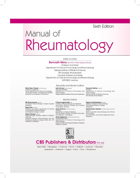 Manual Of Rheumatology 6Ed (Hb 2024) Indian Rheumatology Association - Retail Maharaj