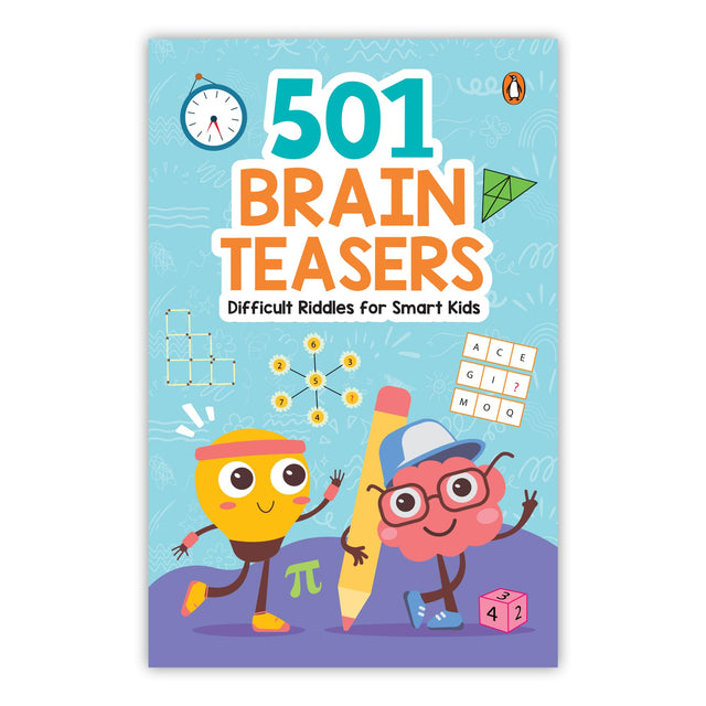 Brain Teasers: 501 Difficult Riddles for Smart Kids: Clever and Thought-Provoking Riddles for Kids | Number Puzzles, Picture Puzzles, Logic Puzzles and more | Ages 6+ - Retail Maharaj