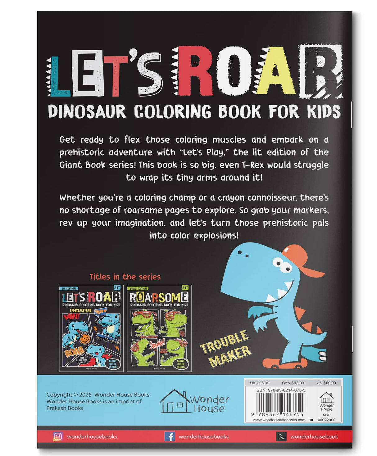 Let's Roar Giant Coloring Book For Kids - Retail Maharaj