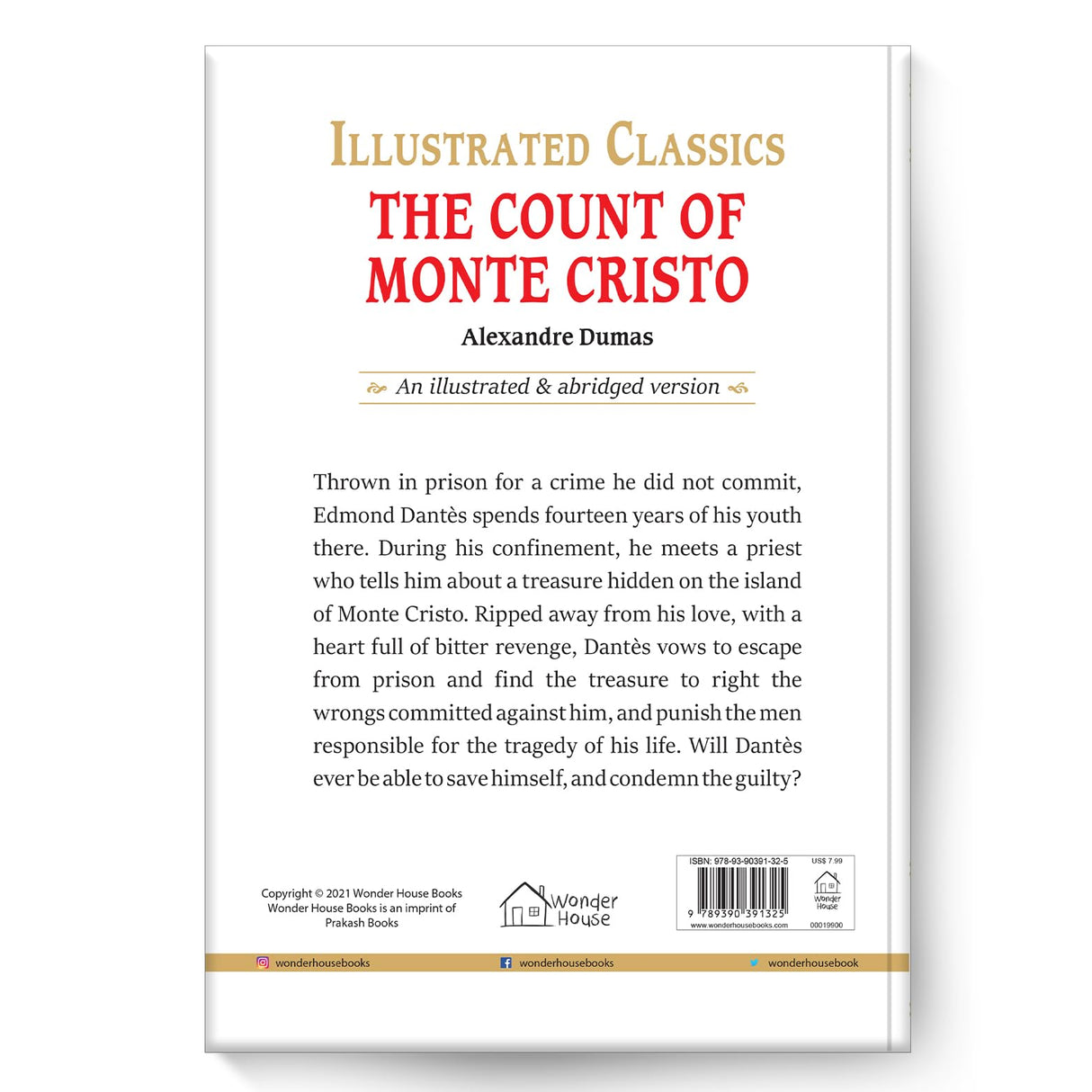 The Count of Monte Cristo : Illustrated Abridged Children Classics English Novel with Review Questions - Retail Maharaj