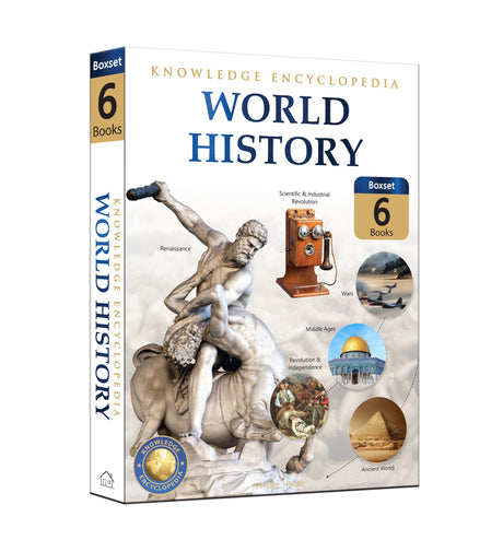 World History - Collection of 6 Books : Knowledge Encyclopedia For Children (Box Set) - Retail Maharaj