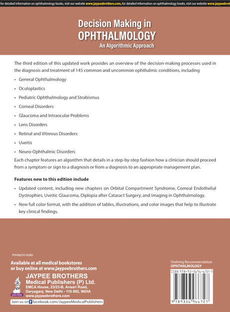 Decision Making in Ophthalmology: An Algorithmic Approach - Retail Maharaj