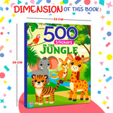 My First 500 Jungle Sticker Activity Book for Kids, Children and Toddlers – Fun Activity with Coloring – Ages 3+ Years - Retail Maharaj