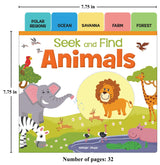 Seek And Find - Animals : Early Learning Board Books With Tabs - Retail Maharaj