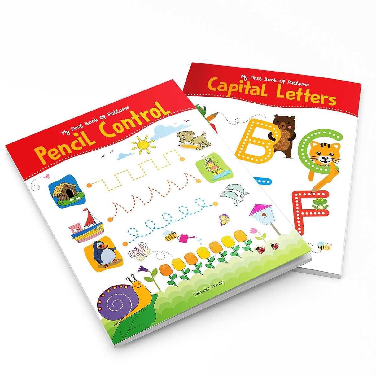 My First Super Boxset of Pencil Control and Patterns : Pack of 4 interactive activity books to practice Patterns, Numbers and Alphabet - Retail Maharaj
