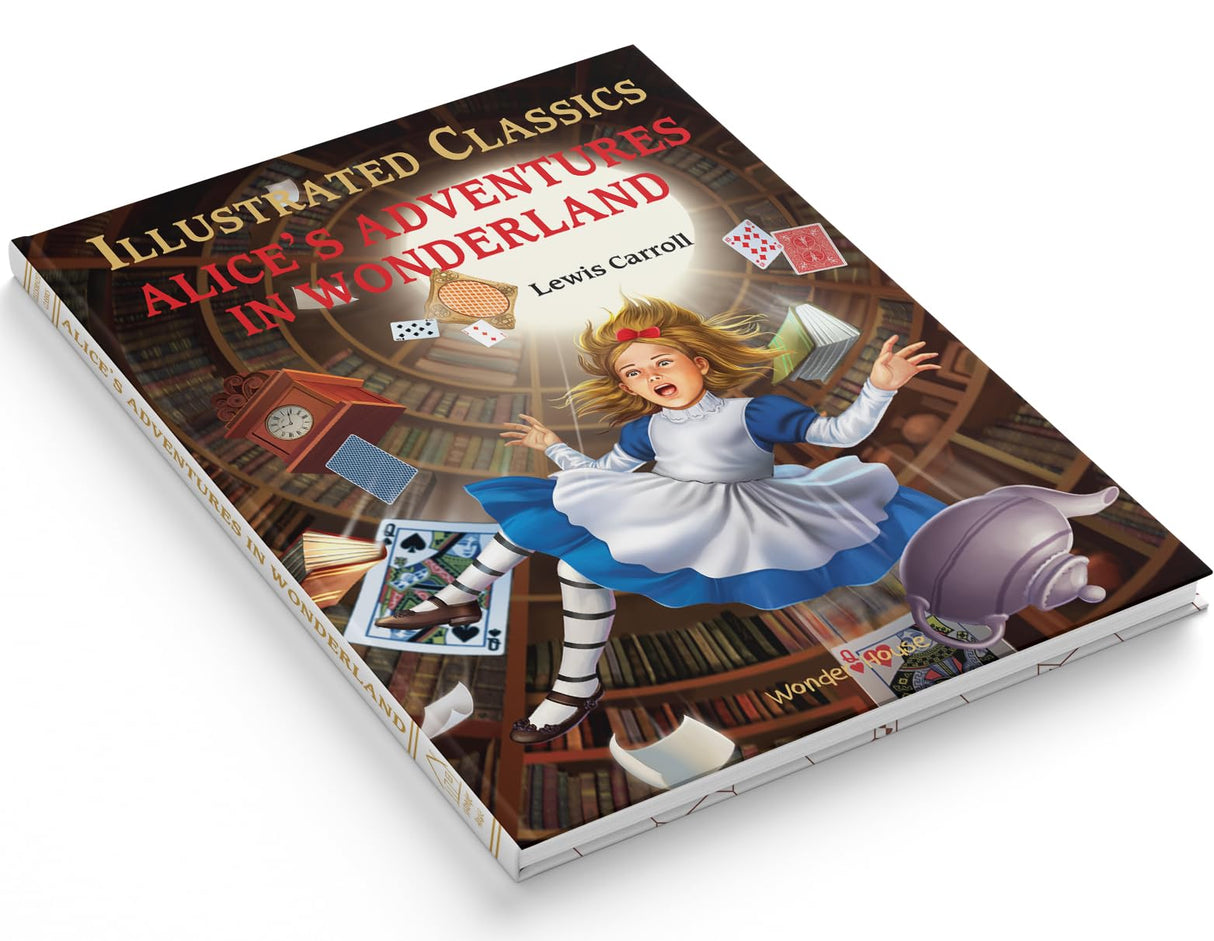 Alice in Wonderland: Illustrated Abridged Children Classics English Novel With Review Questions (Hardback) - Retail Maharaj