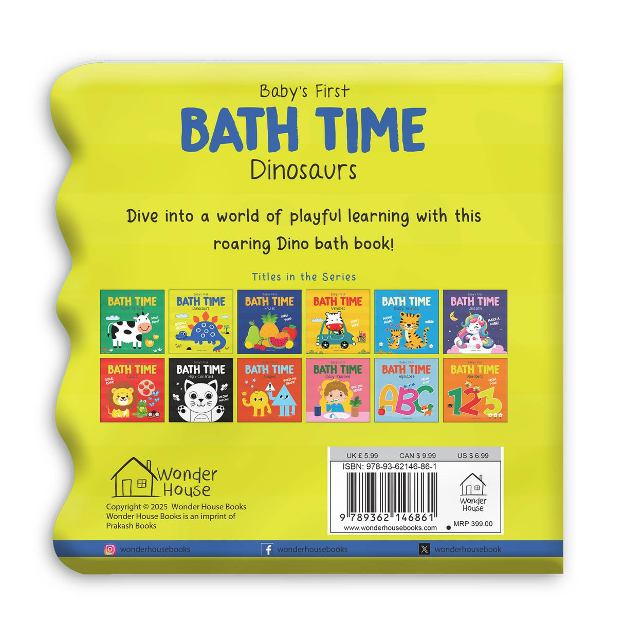 Baby's First Bath Time: Dinosaurs - Retail Maharaj